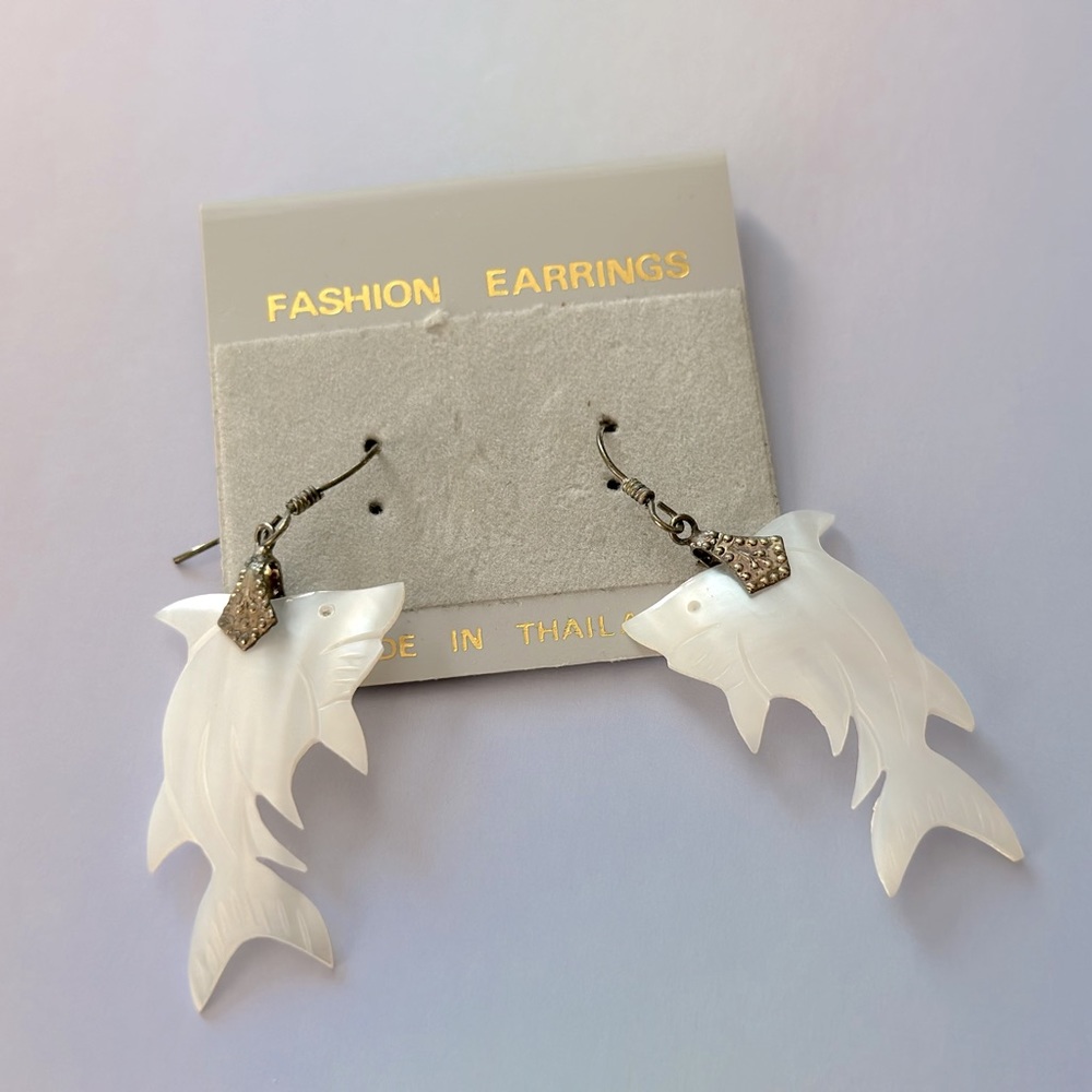 Natural Mother-of-Pearl Earrings | Never Worn